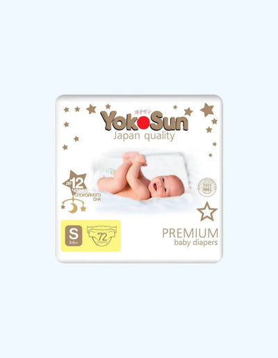 YokoSun Подгузники Premium, S, 3-6 кг, 72 шт