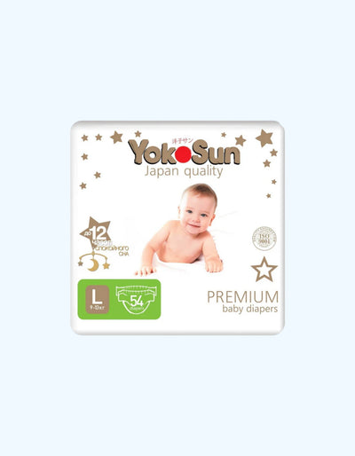 YokoSun tagliklari Premium L, 9-13 kg, 54 dona