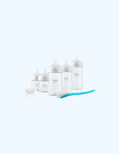 Avent Natural Response Подарочный набор для новорожденных, 5 бутылочек + пустышка + щетка