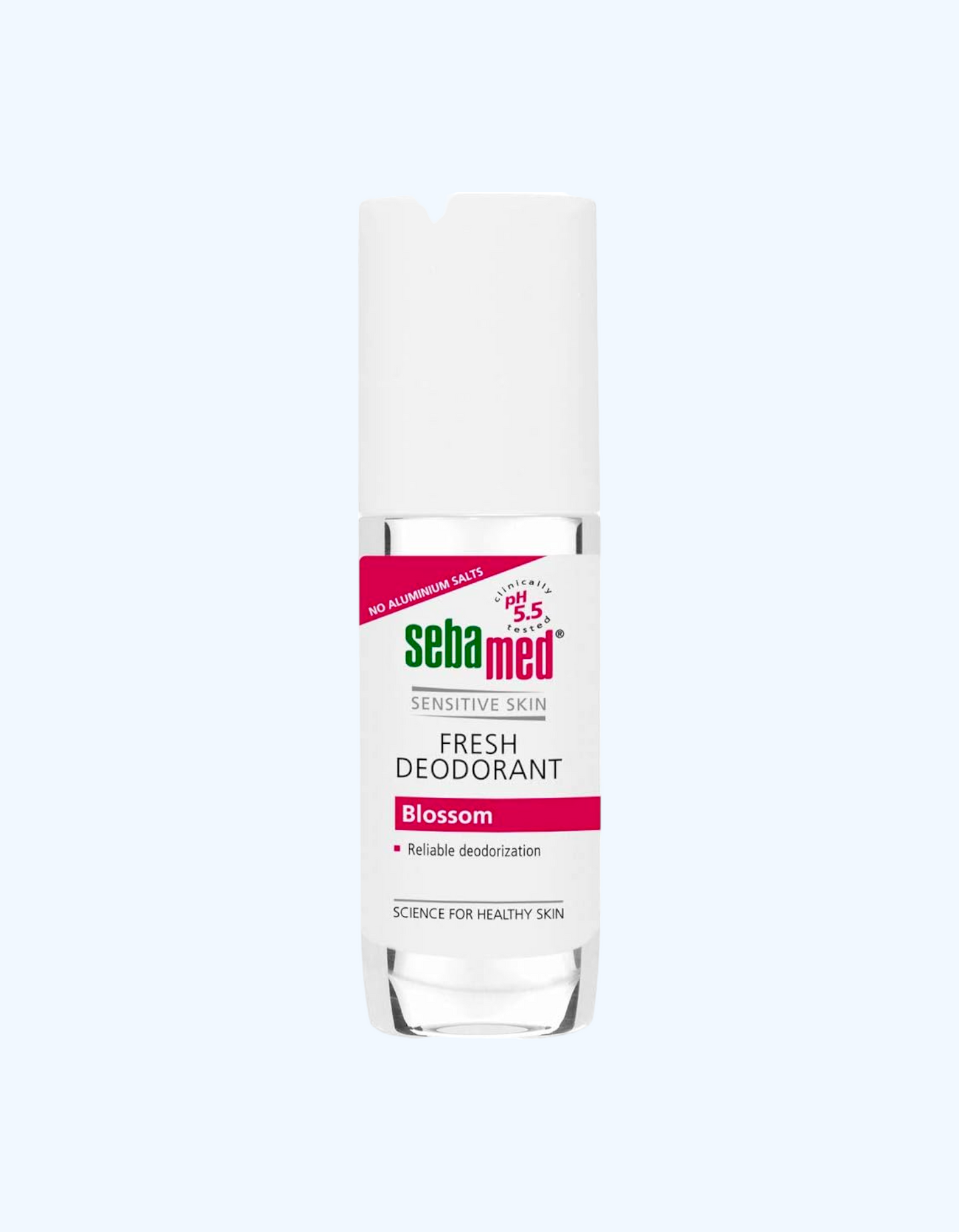 Nozik teri uchun Sebamed Roll-on deodorant "gullash", 50 ml