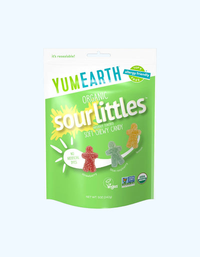 YumEarth Жевательные конфеты Sour Littles, Organic, с витамином C, веганские, 142 г
