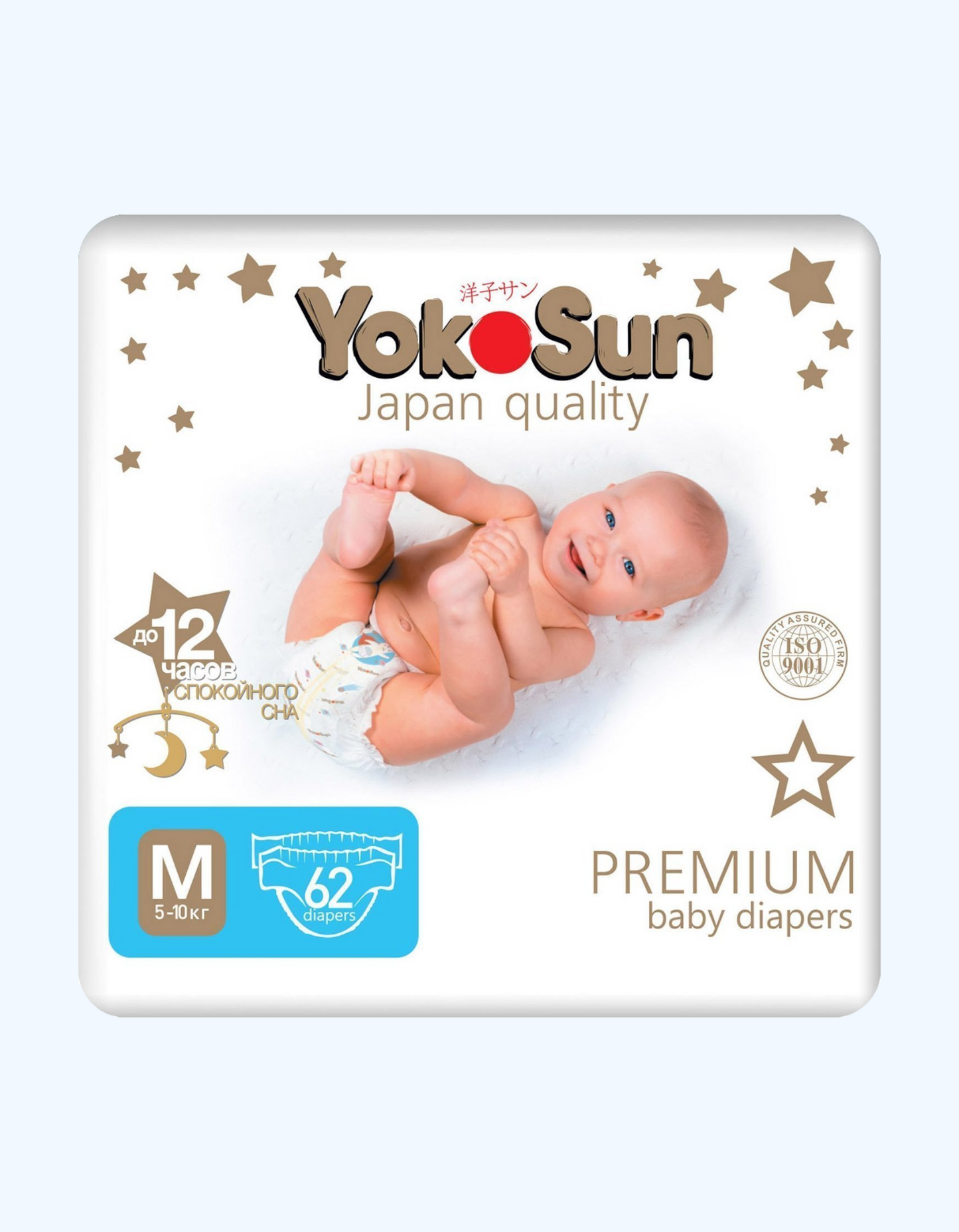 YokoSun tagliklari Premium M, 5-10 kg, 62 dona