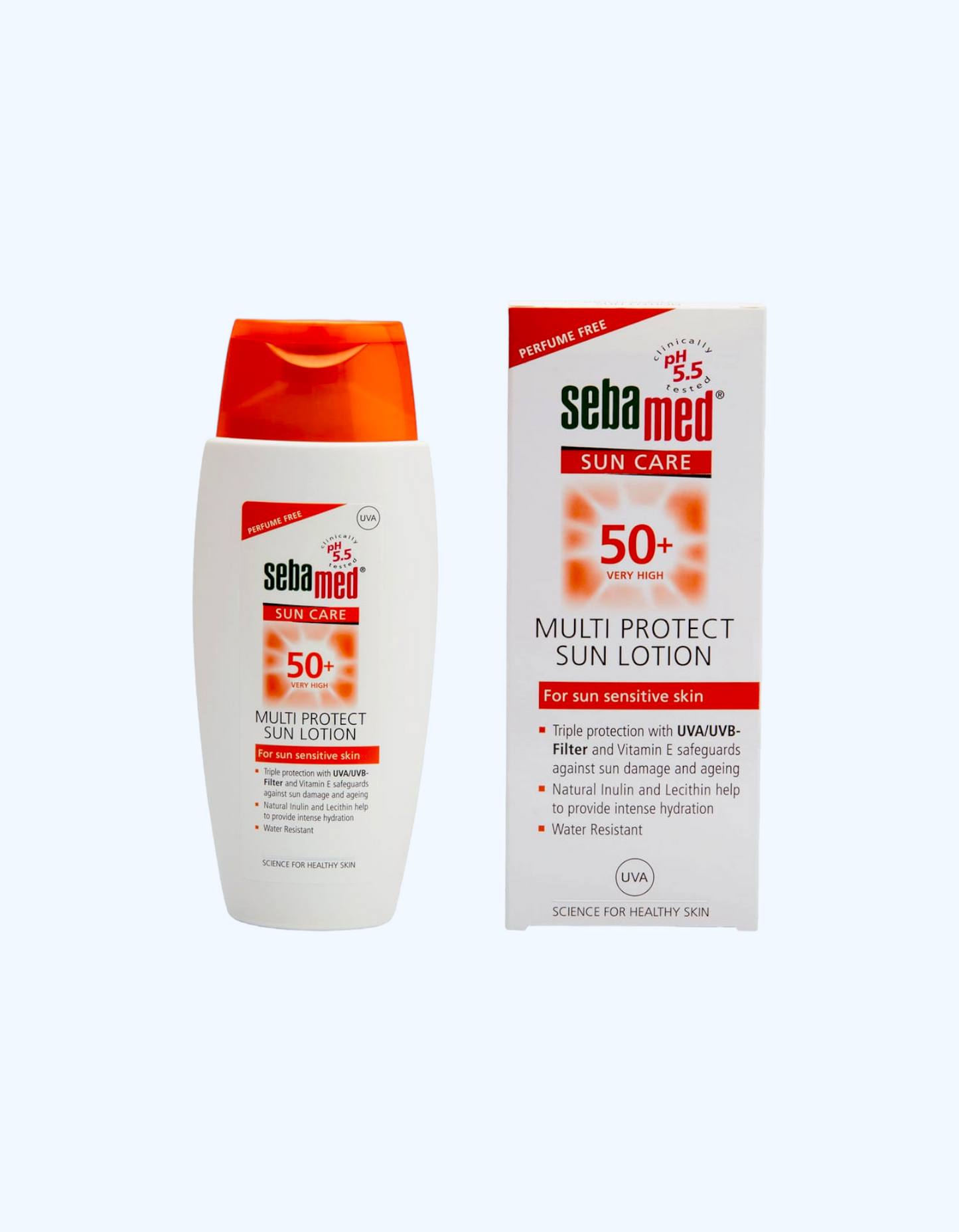 Sebamed Солнцезащитный лосьон SPF 50 с парфюмерной отдушкой, 150 мл