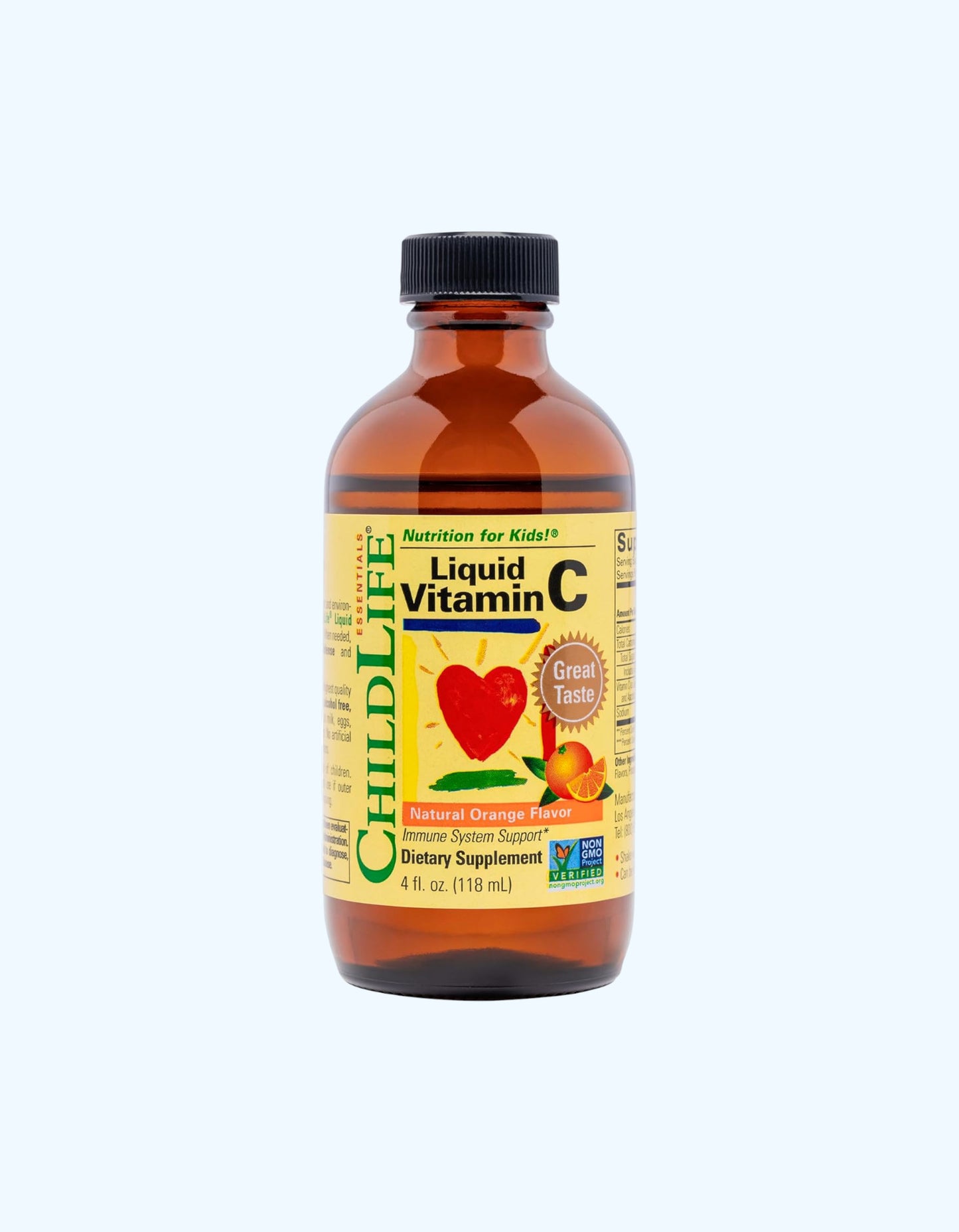ChildLife Essentials Жидкий витамин C, со вкусом апельсина, 118 мл