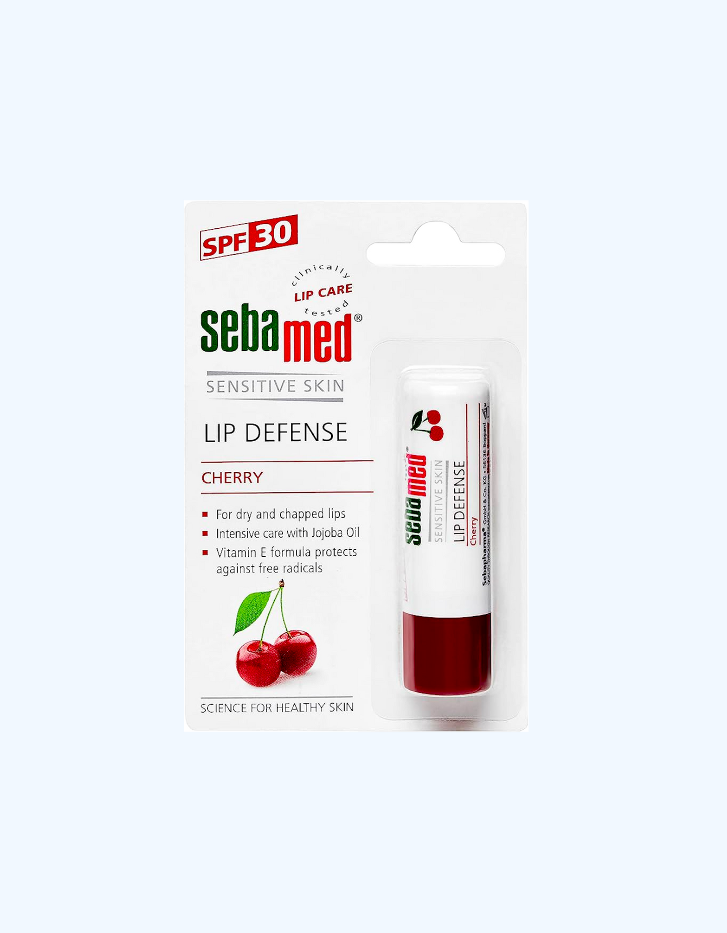 Sebamed Увлажняющий бальзам для губ от сухости и трещин, со вкусом вишни