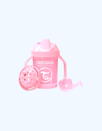 Twistshake Поильник-непроливайка розовый, 4+ мес., 230 мл