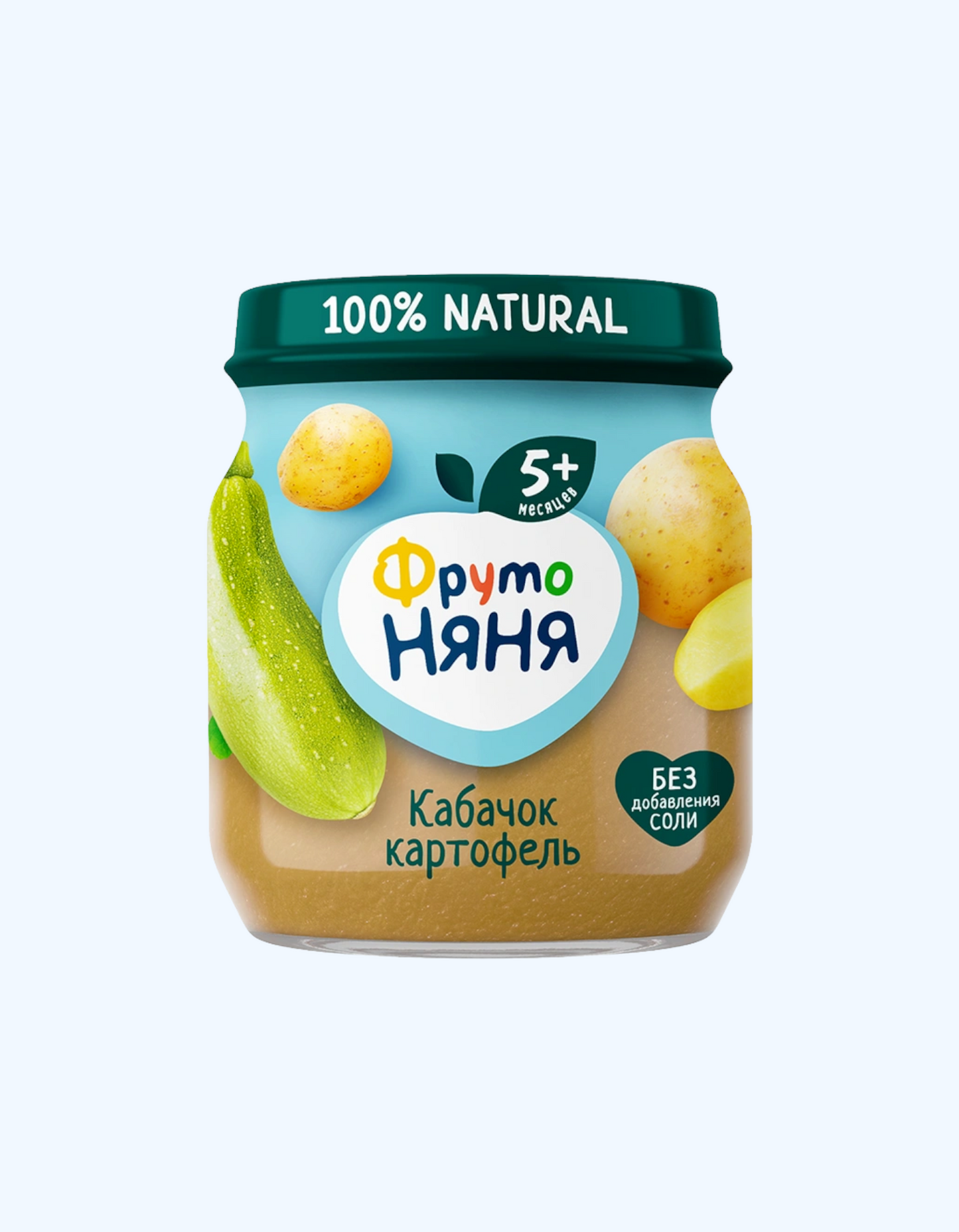 ФрутоНяня Пюре, кабачок и картофель 5+ мес., 110 г