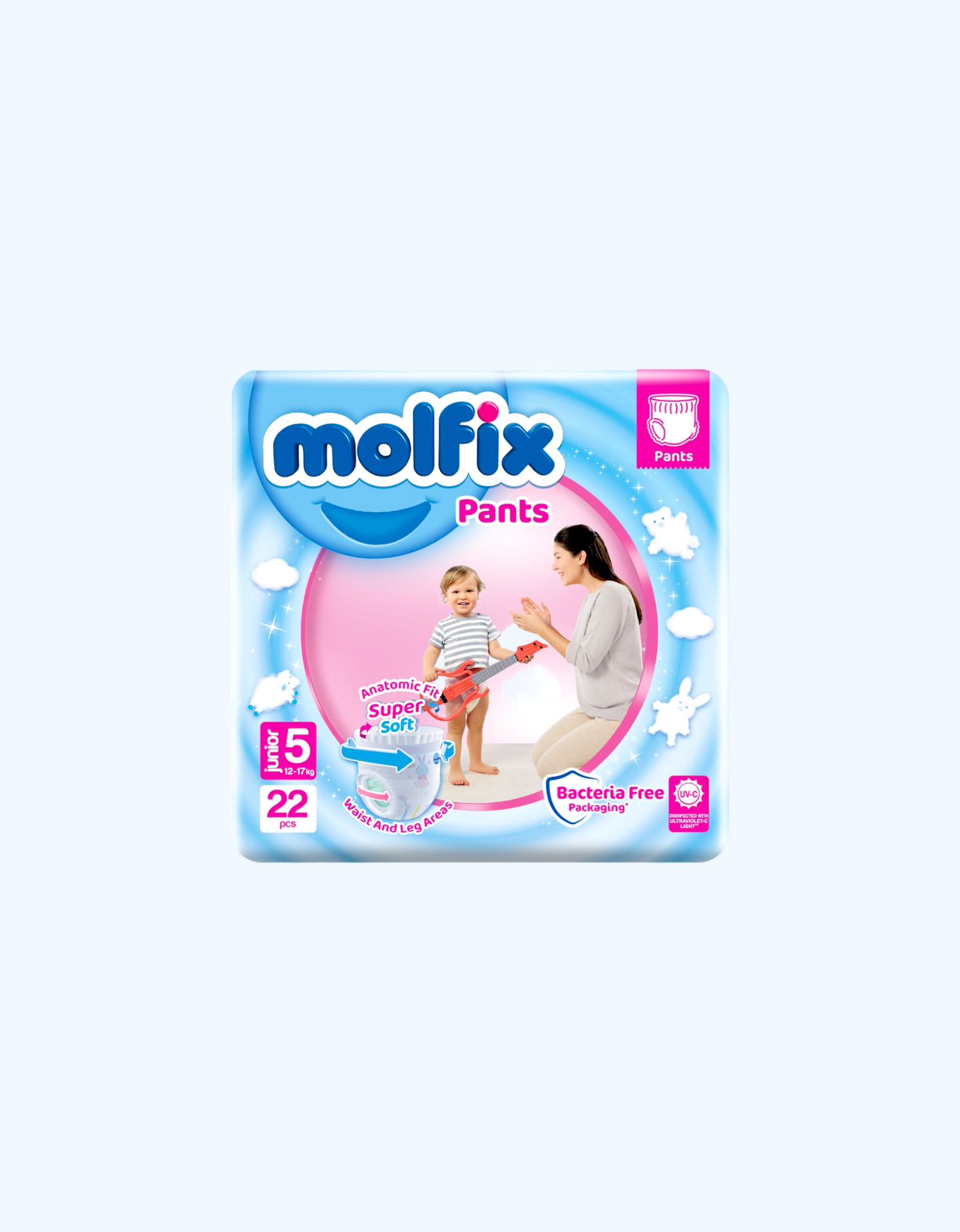 Molfix Panties Junior 5, 12-17 kg, 22 dona