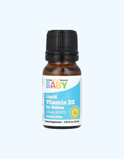 ChildLife Жидкий витамин D3, Baby California Gold, 0+ мес., 10 мл