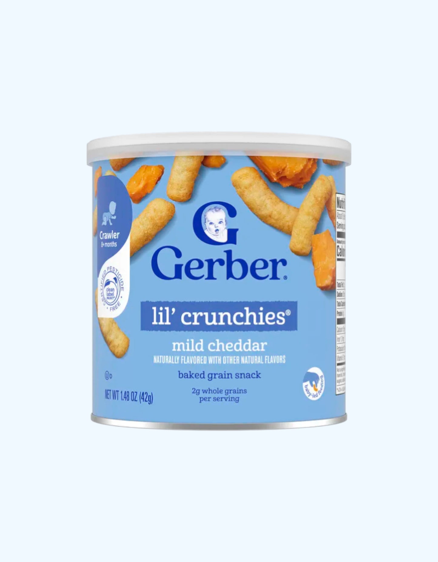 Gerber Кукурузные палочки в баночках, сыр чеддар, 8+ мес.