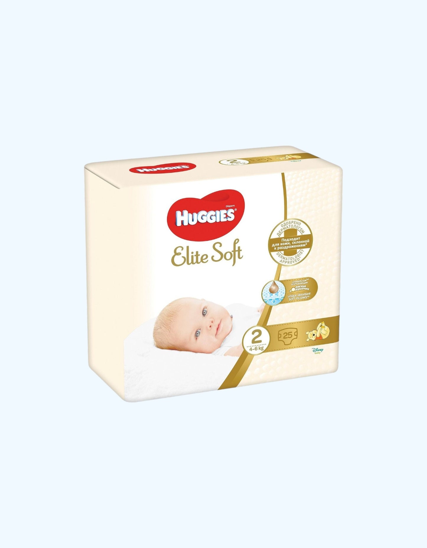 Huggies Elite Soft 2 taglik, 4-6 kg, 25 dona