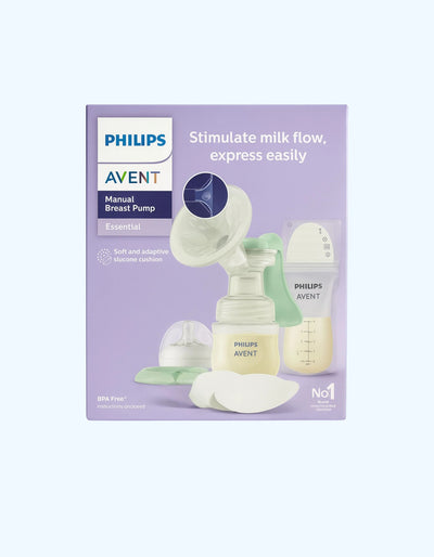 Avent qo'lda ko'krak pompasi, oq rang