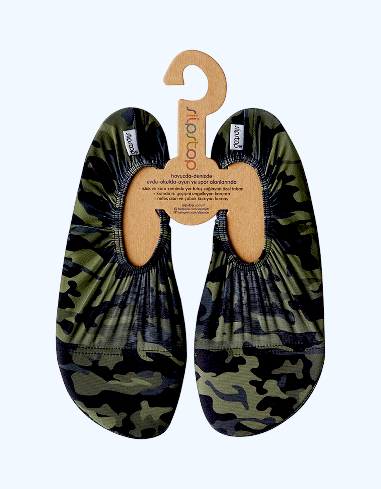 SlipStop Swim Shoes Army 