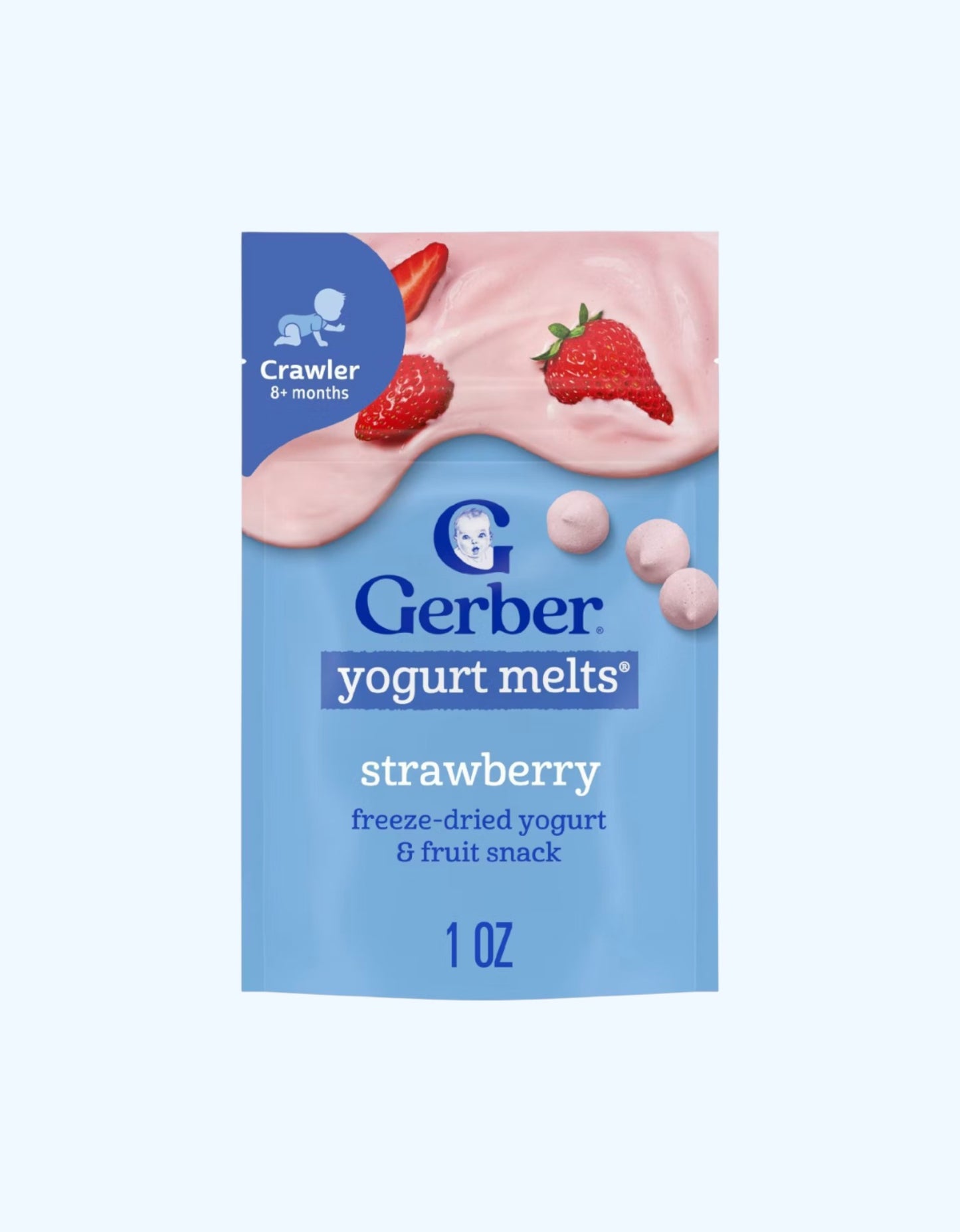 Gerber Запеченные кусочки йогурта, со вкусом клубники, 8+ мес., 28 г