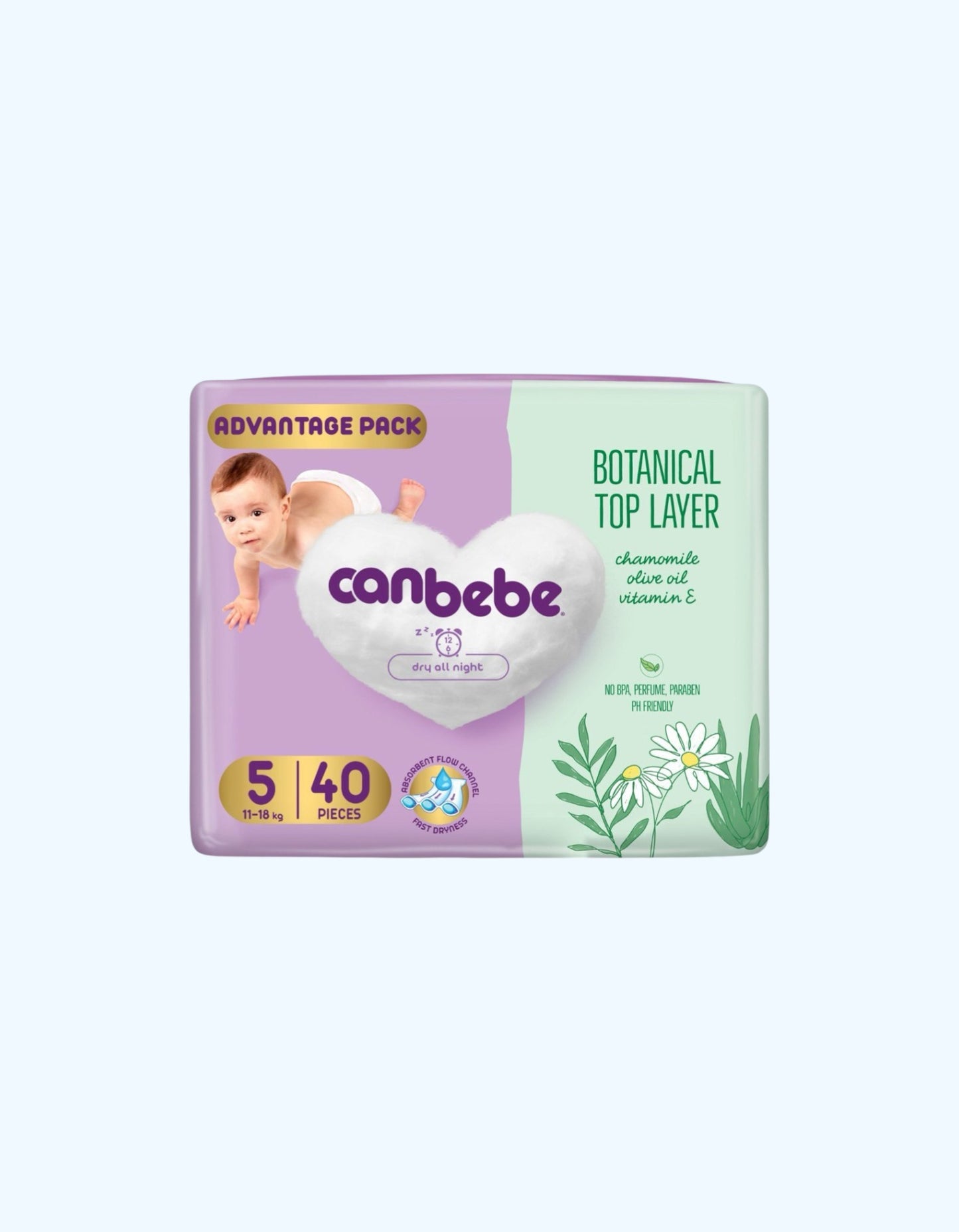 Canbebe Tagliklar, XL, 11-18 kg, 40 dona