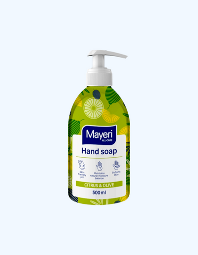 Mayeri All-Care жидкое мыло Цитрус и оливки, с дозатором, 500 мл