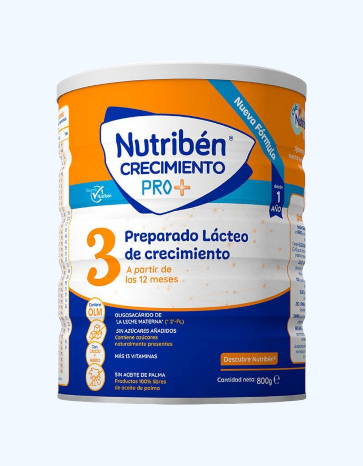 Nutriben Crecimiento 3 Formula, sut, tezkor, 12+ oy, 800 g