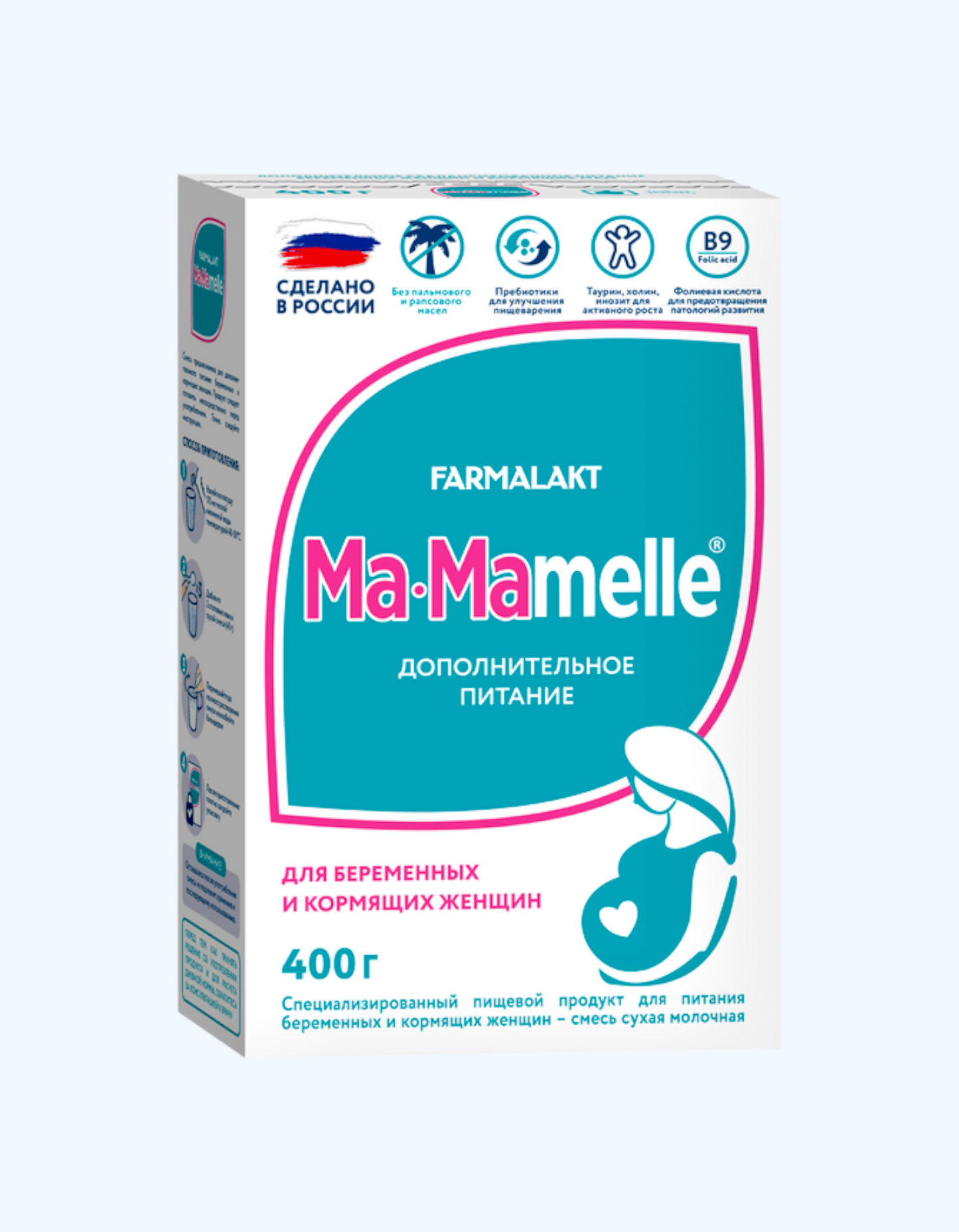 Mamelle сухая молочная смесь для беременных и кормящих женщин, 400 г