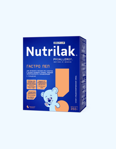 Nutrilak Premium Proallergy GASTRO PEP quruq aralashmasi, tug'ilgandan boshlab, 350 g 
