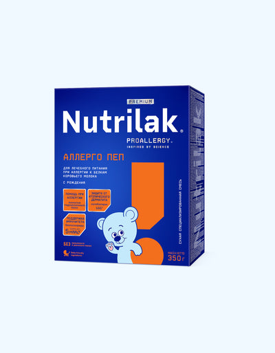 Nutrilak Premium Proallergy ALLERGY PEP quruq aralashmasi, tug'ilgandan boshlab, 350 g 