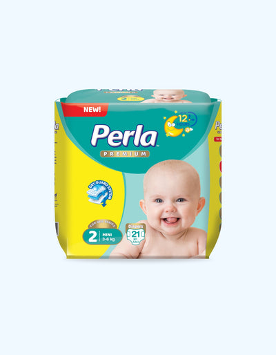 Perla Premium 2 Подгузники, Eco Mini, 3-6 кг, 21 шт