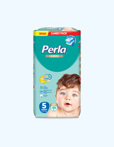 Perla Premium 5 Подгузники, Jumbo Junior, 11-25 кг, 46 шт