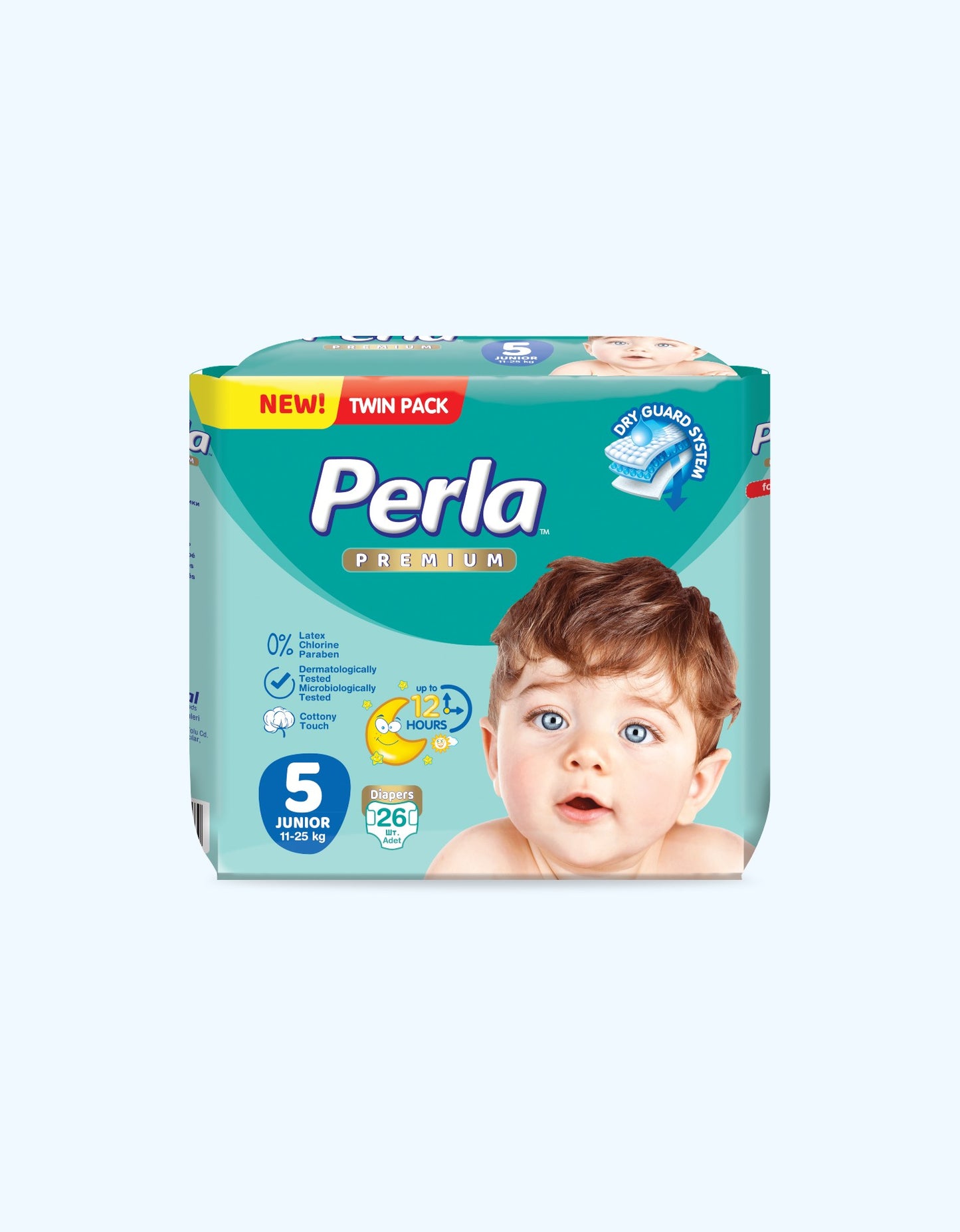 Perla Premium 5 Подгузники, Twin Junior, 11-25 кг, 26 шт