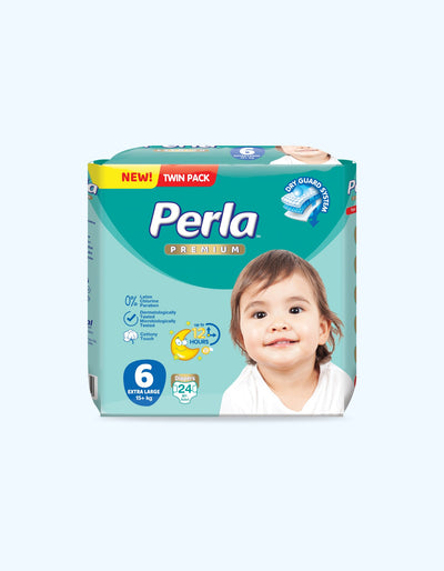 Perla Premium 6 Подгузники, Twin Extra Large, 15+ кг, 24 шт