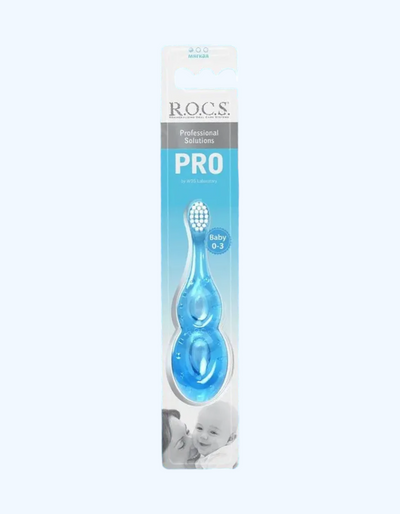 ROCS Pro Baby Extra Soft tish cho'tkasi 0 dan 3 yoshgacha bo'lgan bolalar uchun juda yumshoq