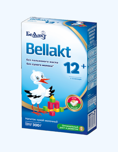 Yosh bolalarni ovqatlantirish uchun Bellakt formulasi, 12+ oy, 400 g