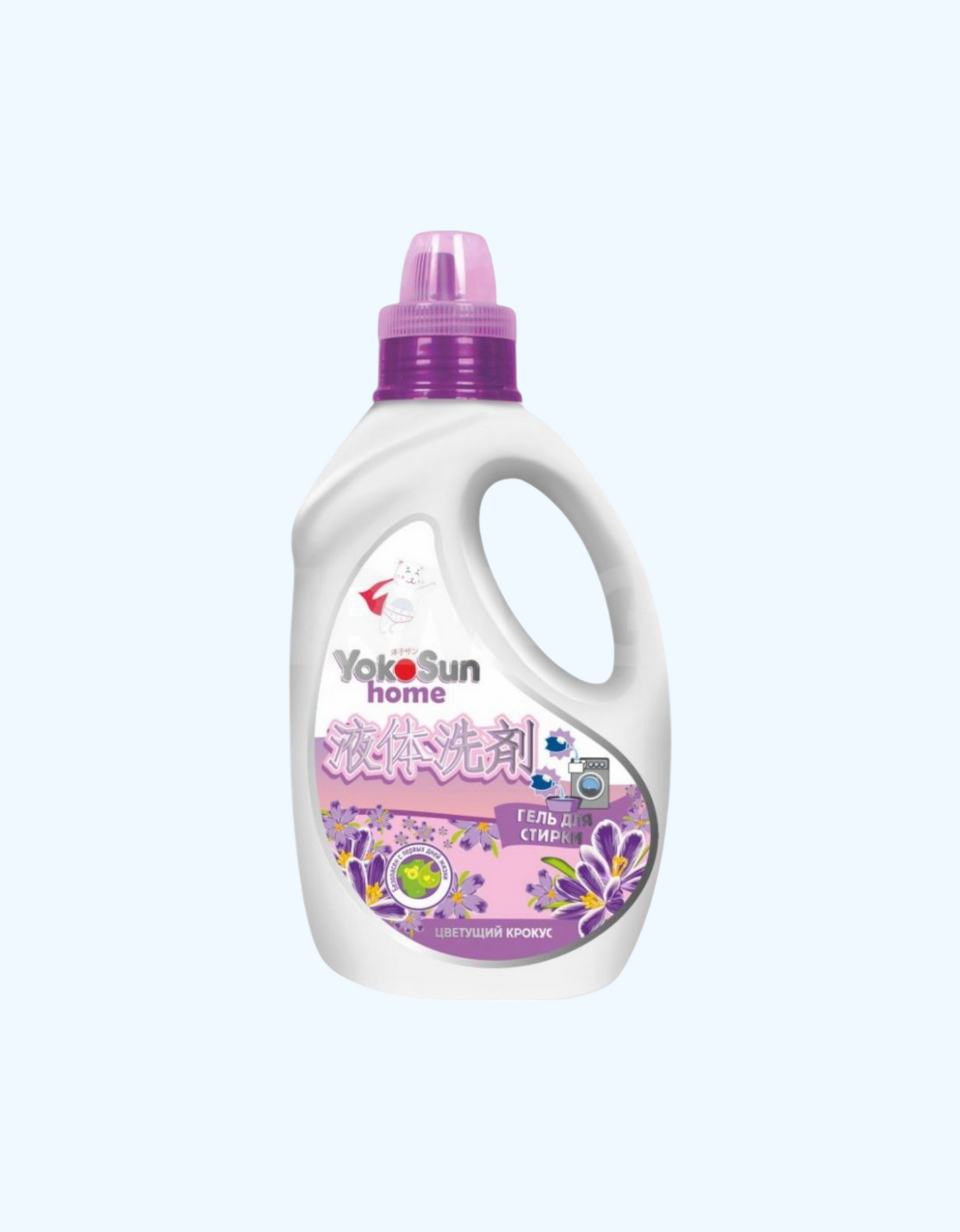 YokoSun yuvish jeli "Blooming crocus", 1/2,1 l