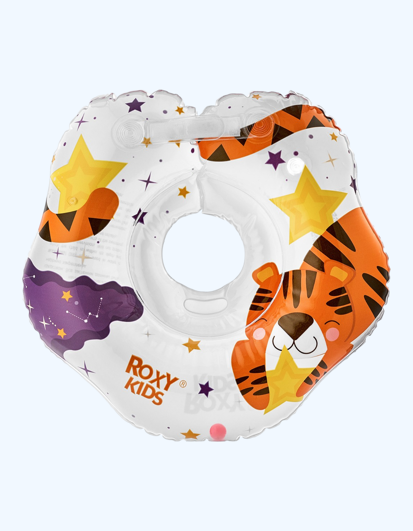 Roxy Kids "Tiger" chaqaloqlarni cho'milish uchun shishiriladigan bo'yinli uzuk, 0+ oy.