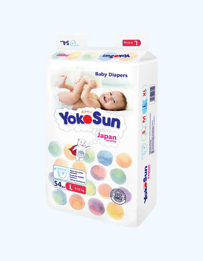 YokoSun tagliklari Comfort L (9-13 kg) 54 dona