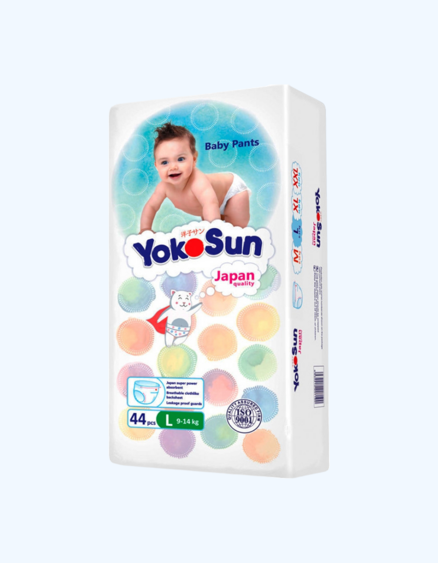 YokoSun tagliklari Comfort L (9-14 kg) 44 dona