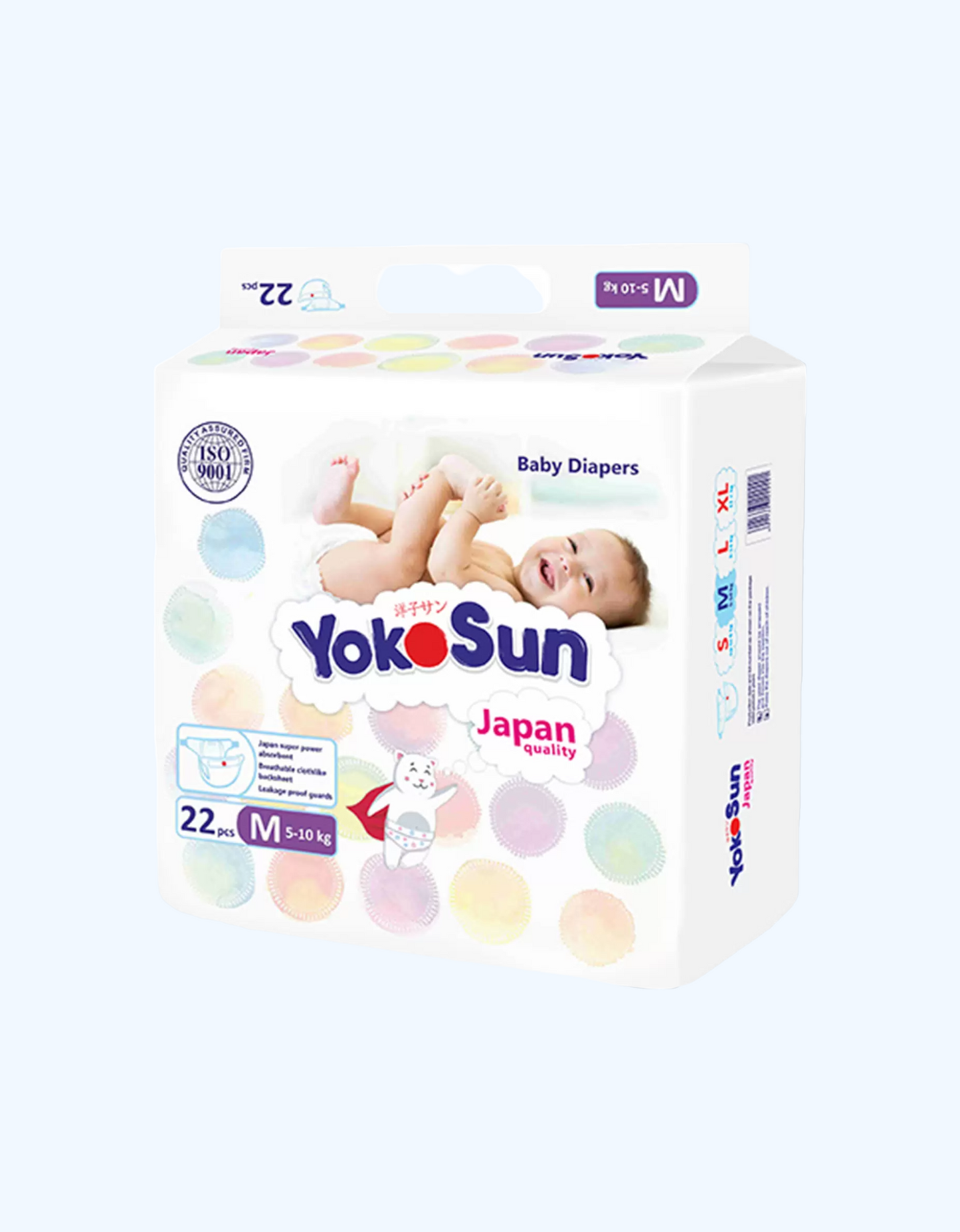 YokoSun tagliklari Comfort M (5-10 kg) 22 dona