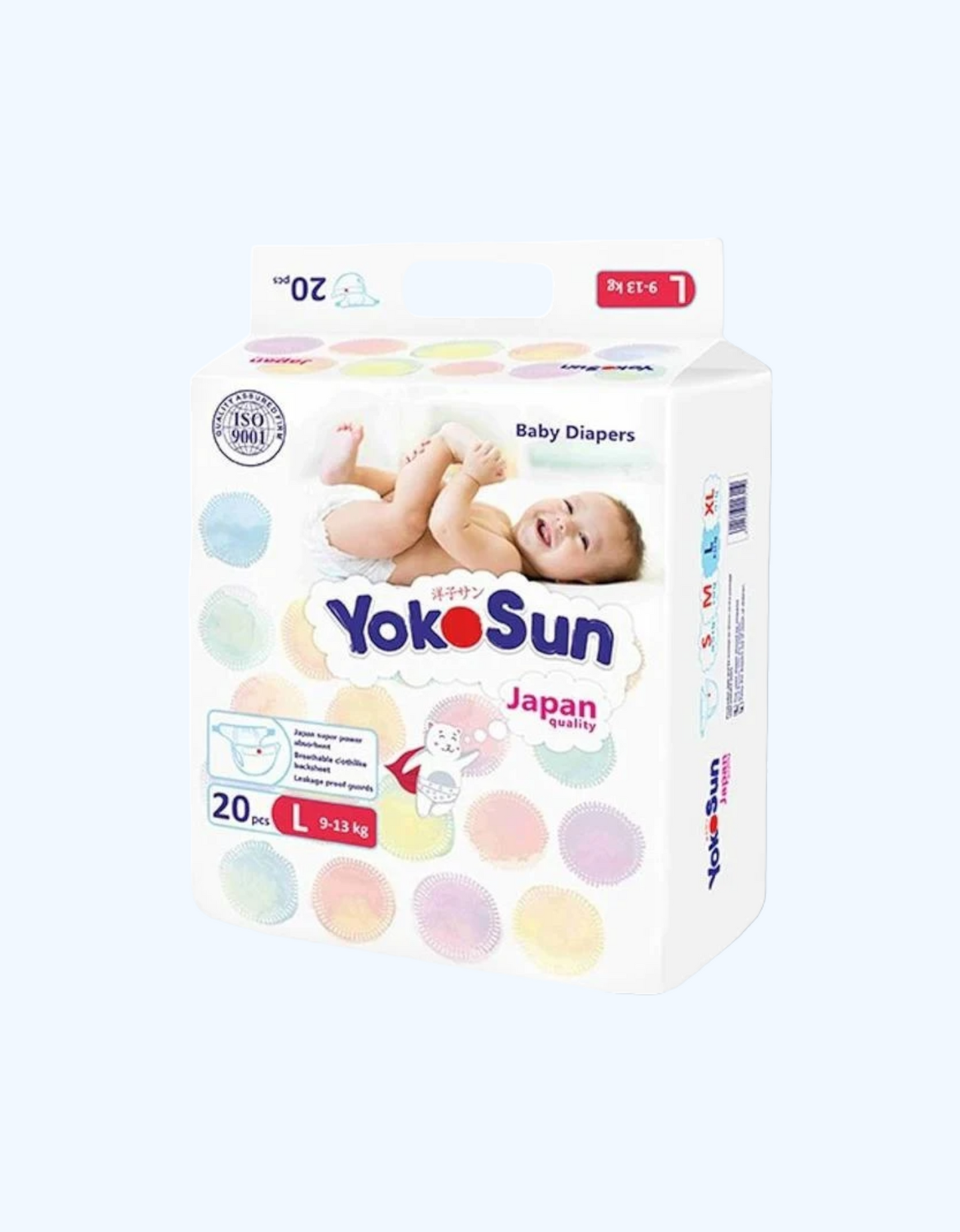 YokoSun tagliklari Comfort L (9-13 kg) 20 dona