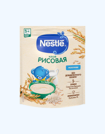 Nestle Каша, молочная, рисовая 4+ мес., 200 г
