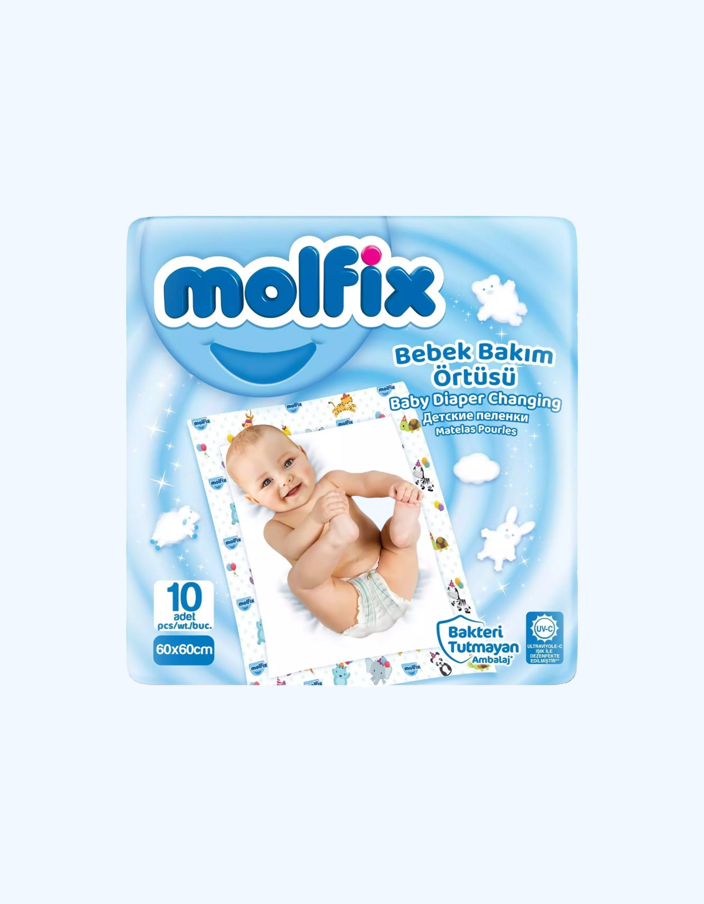 Molfix Пеленки 60x60см, 10 шт