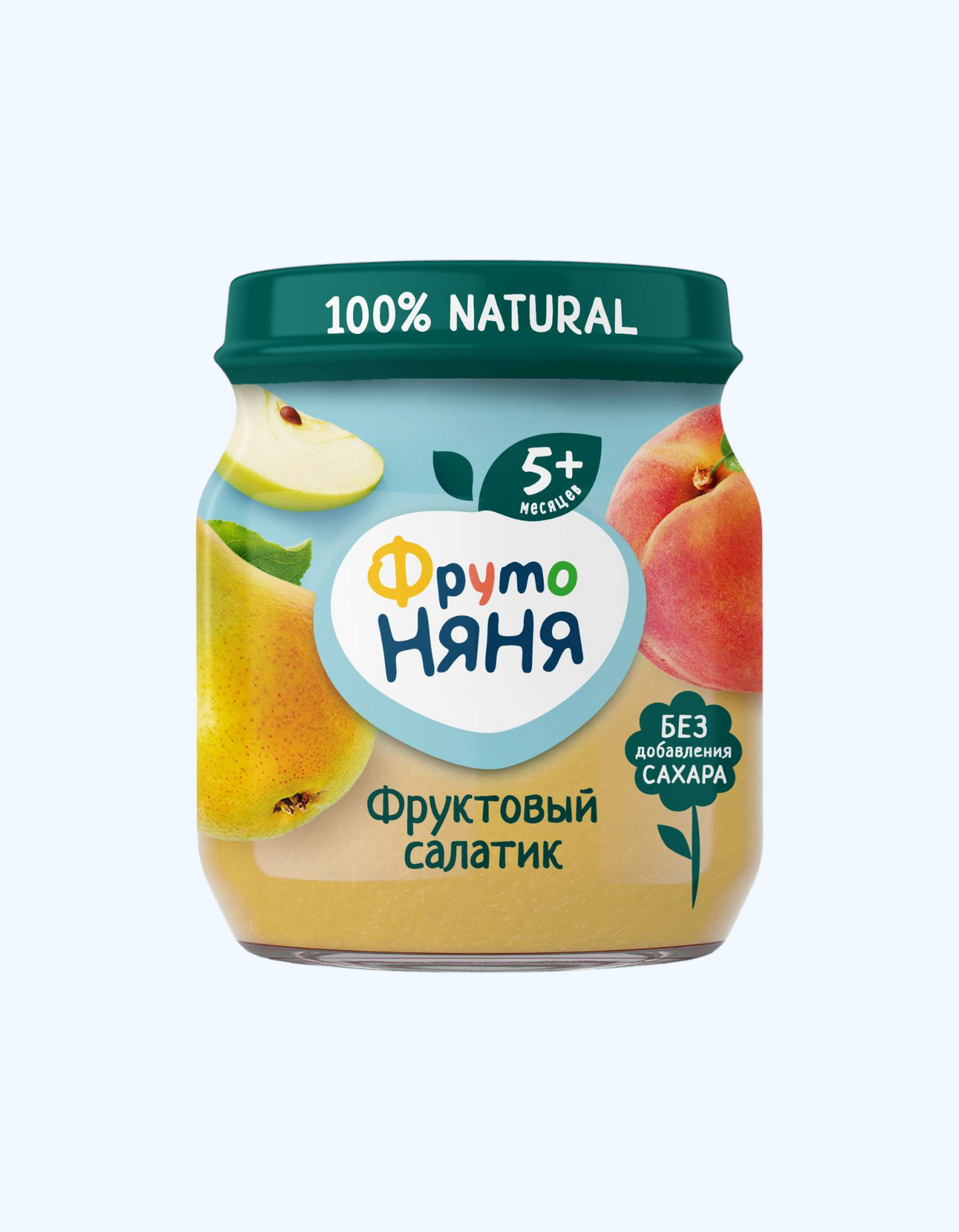 ФрутоНяня Пюре, фруктовый салатик, 5+ мес., 100 г