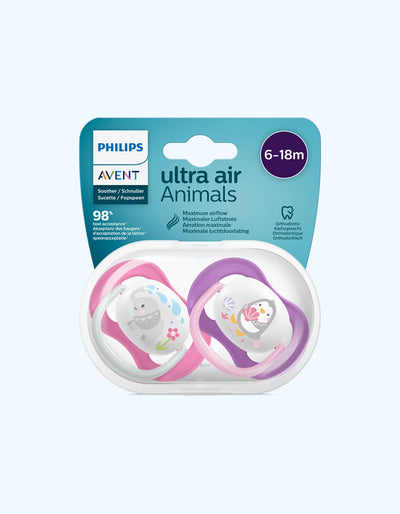 Avent Пустышки серии Ultra Air, 6-18 мес.