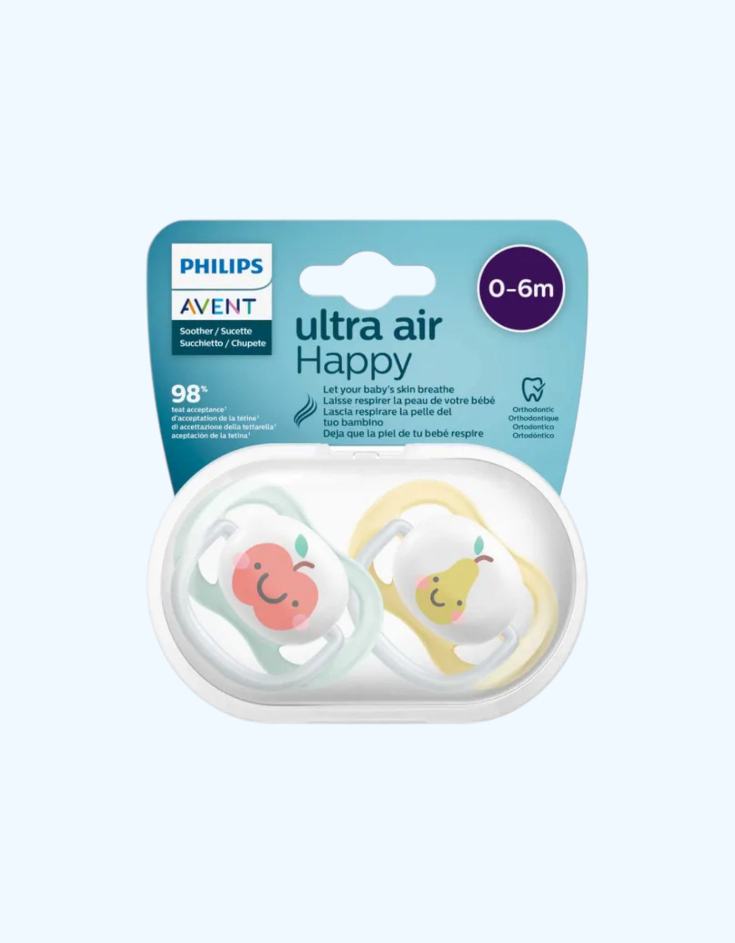 Avent Пустышки серии Ultra Air, 0-6 мес.