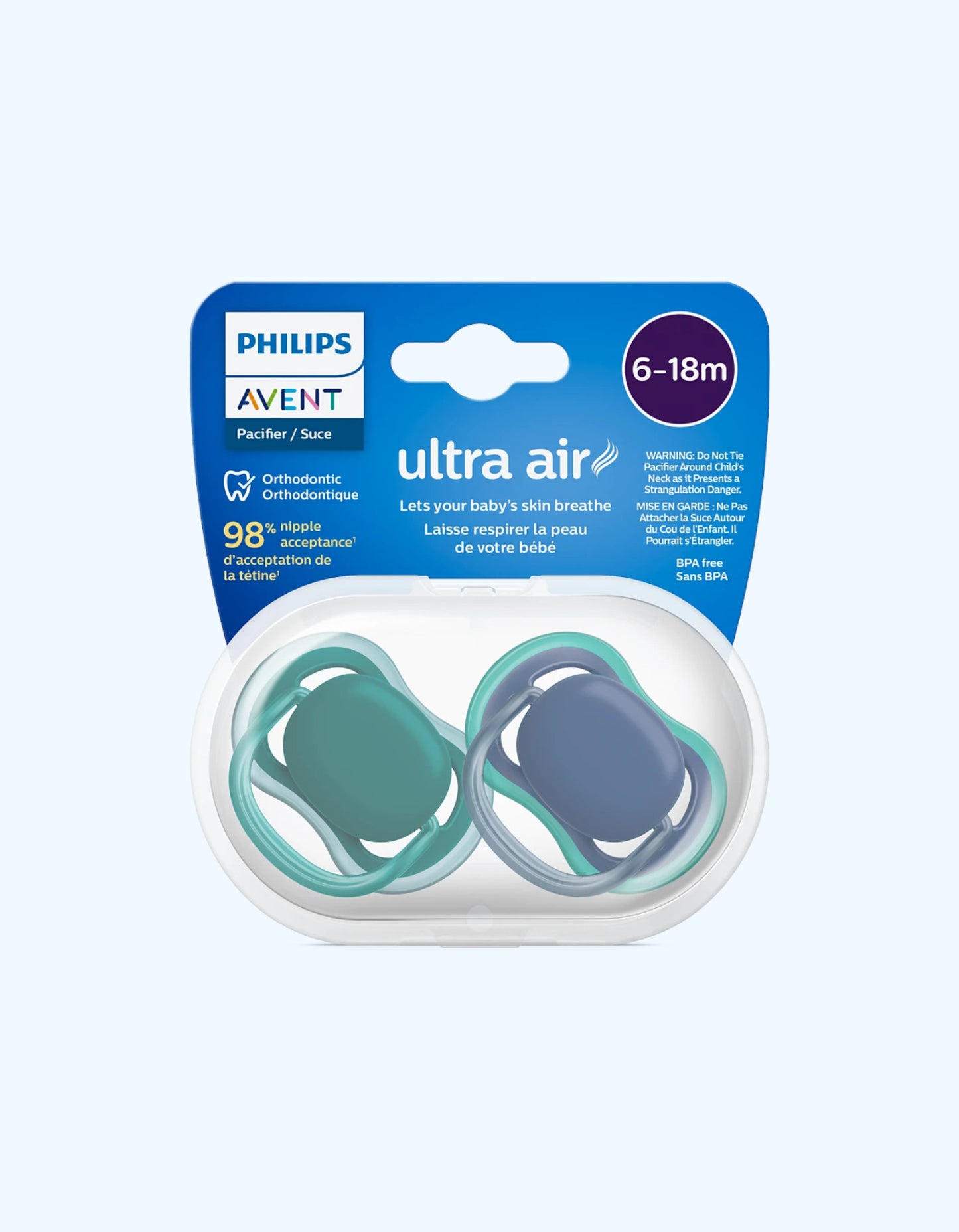 Avent Пустышки серии Ultra Air, 6-18 мес.