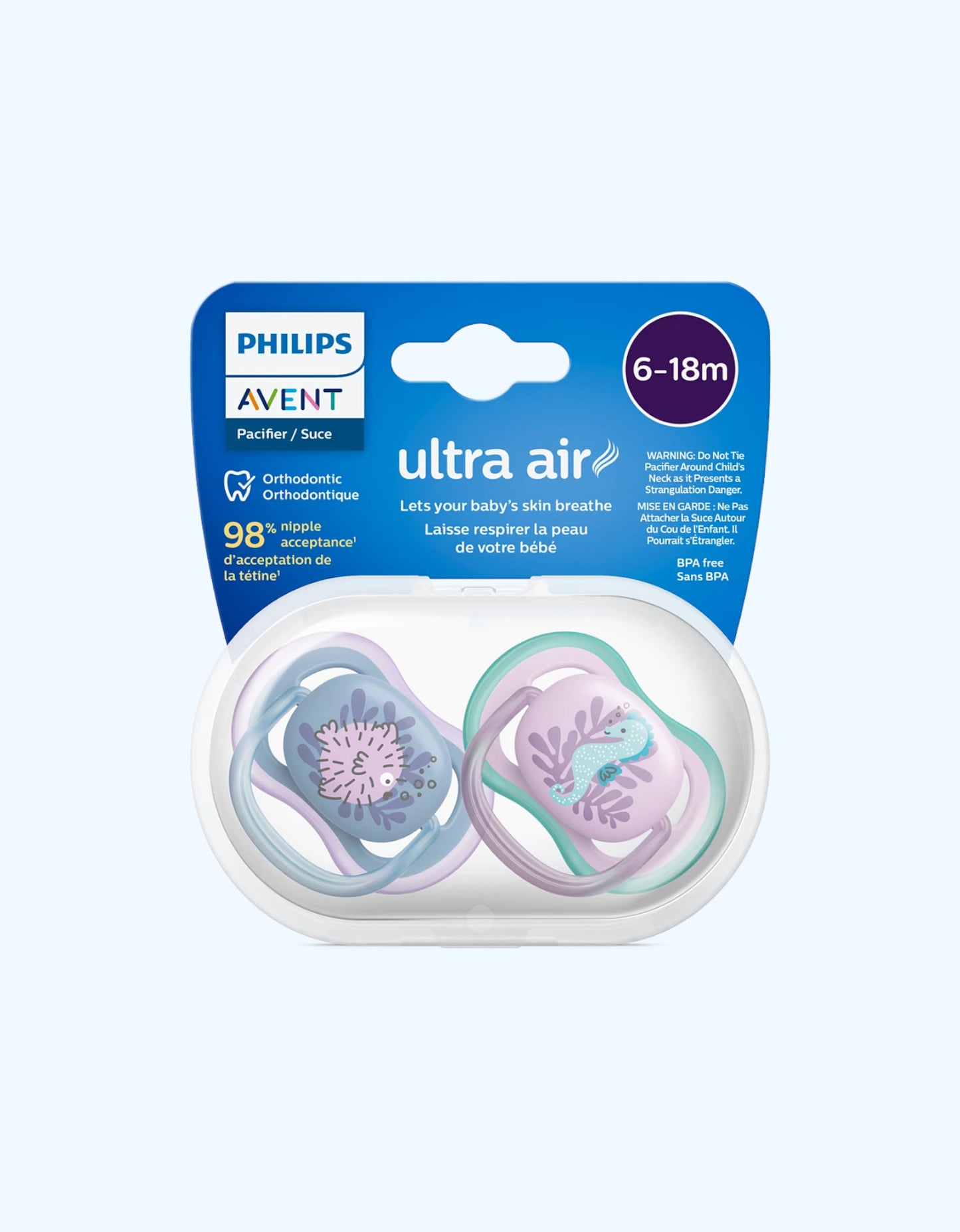 Avent Пустышки серии Ultra Air, 6-18 мес.