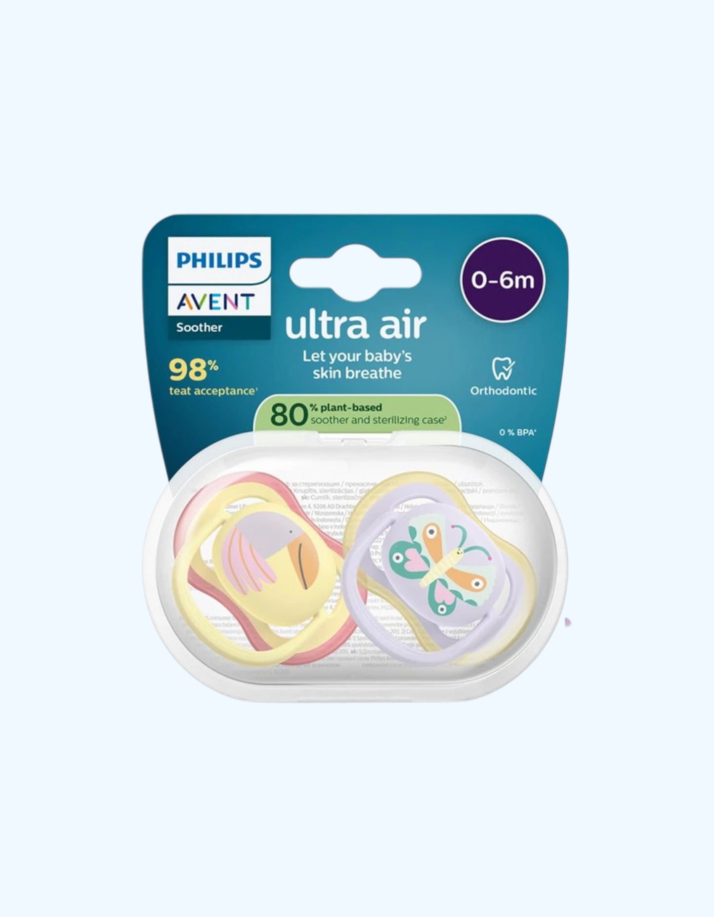 Avent Пустышки серии Ultra Air, 0-6 мес.