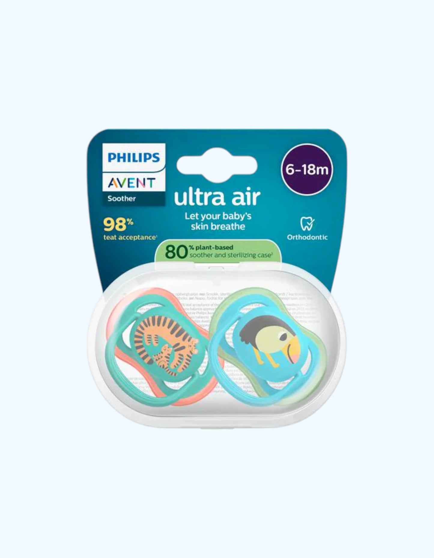 Avent Пустышки серии Ultra Air, 6-18 мес.