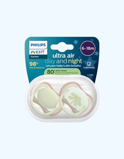 Avent Пустышки серии Ultra Air Day&Night, 6-18 мес.