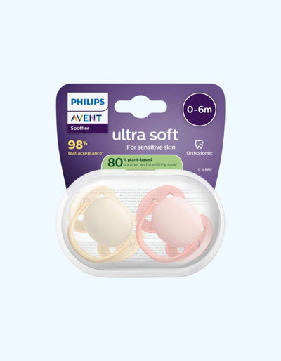Avent Пустышки серии Ultra Soft, 0-6 мес.