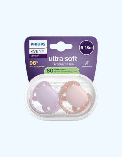 Avent Пустышки серии Ultra Soft, 6-18 мес.