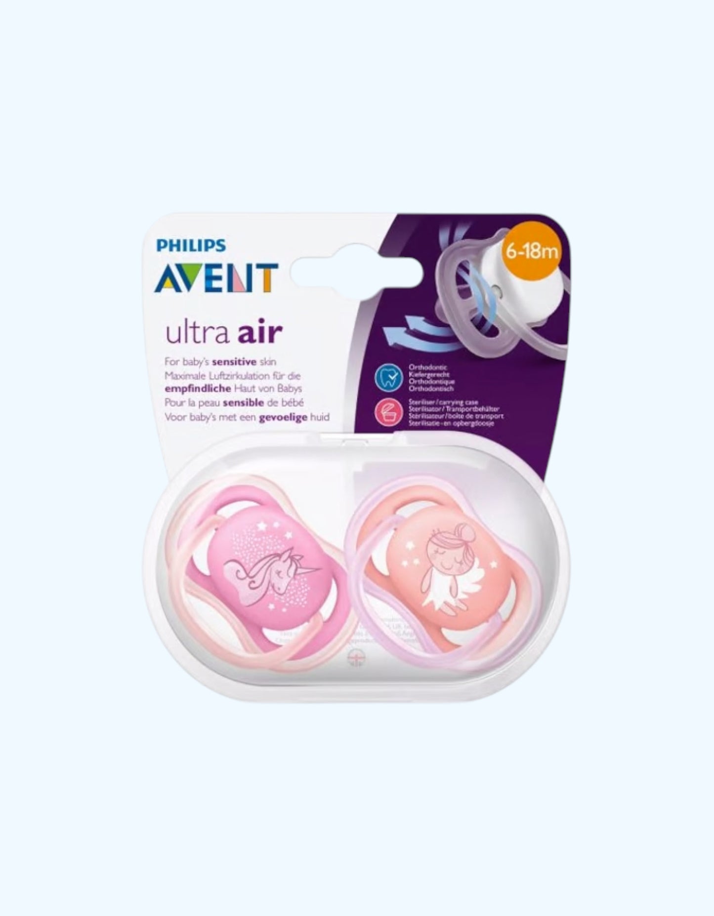 Avent Пустышки серии Ultra Air Design, 6-18 мес.