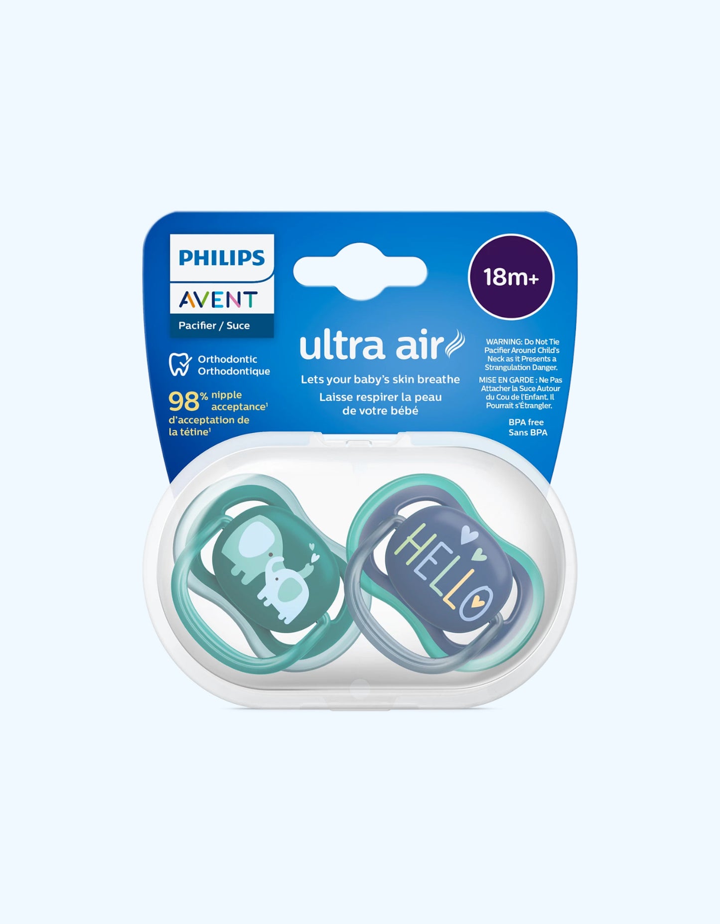 Avent Пустышки серии Ultra Air, 18+ мес.